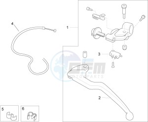 RSV4 1000 Racing Factory L.E. (EMEA, APAC) (AUS, CP, EU, GB, J, MAL, NZ, RI, VN) drawing Clutch control