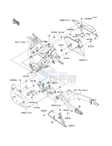 VN 1700 B [VULCAN 1700 VOYAGER ABS] (9FA) B9FA drawing SIDE COVERS_CHAIN COVER