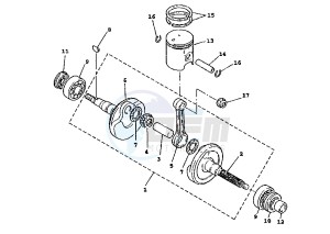 BW'S 100 drawing CRANKSHAFT PISTON