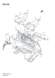 AN650 (E2) Burgman drawing FRONT BOX (AN650AL1 E19)