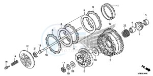 CB1000RD CB1000R UK - (E) drawing CLUTCH