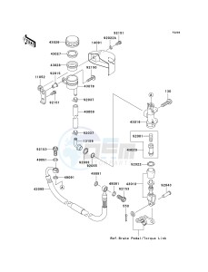 VN 1600 A [VULCAN 1600 CLASSIC] (A6F-A8FA) A7F drawing REAR MASTER CYLINDER