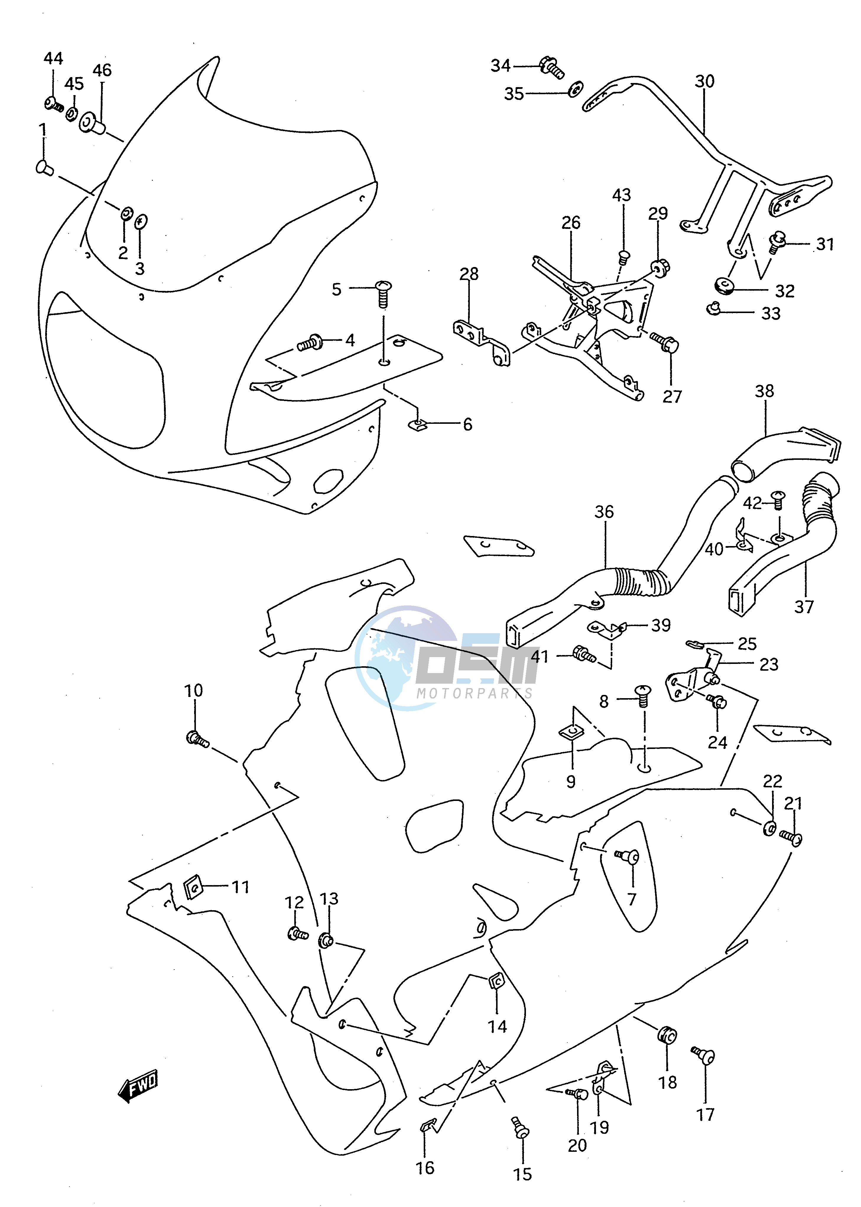 INSTALLATION PARTS (MODEL R S)