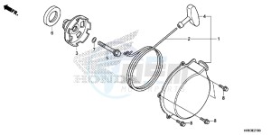 TRX500FM6F TRX500FM Australia - (U) drawing RECOIL STARTER