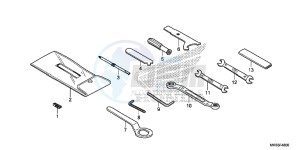 CBR1000RAG CBR1000 - Fireblade ABS Europe Direct - (ED) drawing TOOLS