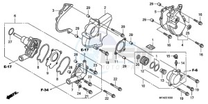 CBF1000SA Europe Direct - (ED / ABS) drawing WATER PUMP