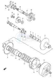 AE50 (E1) drawing TRANSMISSION (2)(MODEL P:F.NO.100296~ MODEL R)