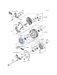 W800 EJ800AGS GB XX (EU ME A(FRICA) drawing Rear Hub