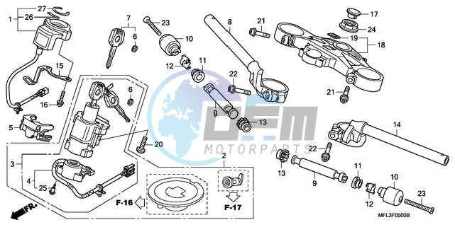 HANDLE PIPE/TOP BRIDGE