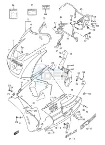 RGV250 (E24) drawing COWLING (MODEL M 0JW)