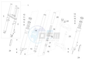 V9 Roamer 850 (EMEA) drawing Front Fork Kaifa