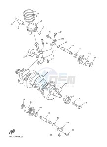 FJR1300A FJR1300A ABS (1MC1,1MC2 1MC6) drawing CRANKSHAFT & PISTON