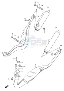 RGV250 (E1) drawing MUFFLER