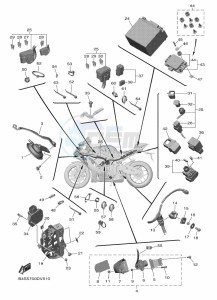 YZF1000D YZF-R1M (B4S1) drawing ELECTRICAL 2