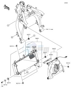 NINJA 650 EX650KHFA XX (EU ME A(FRICA) drawing Radiator