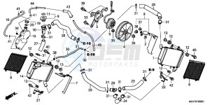 VFR800XC drawing RADIATOR