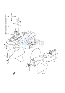 DF 70A drawing Gear Case