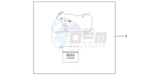 CBR1000RRA UK - (E / HRC MKH) drawing INDOOR BODY COVER HRC