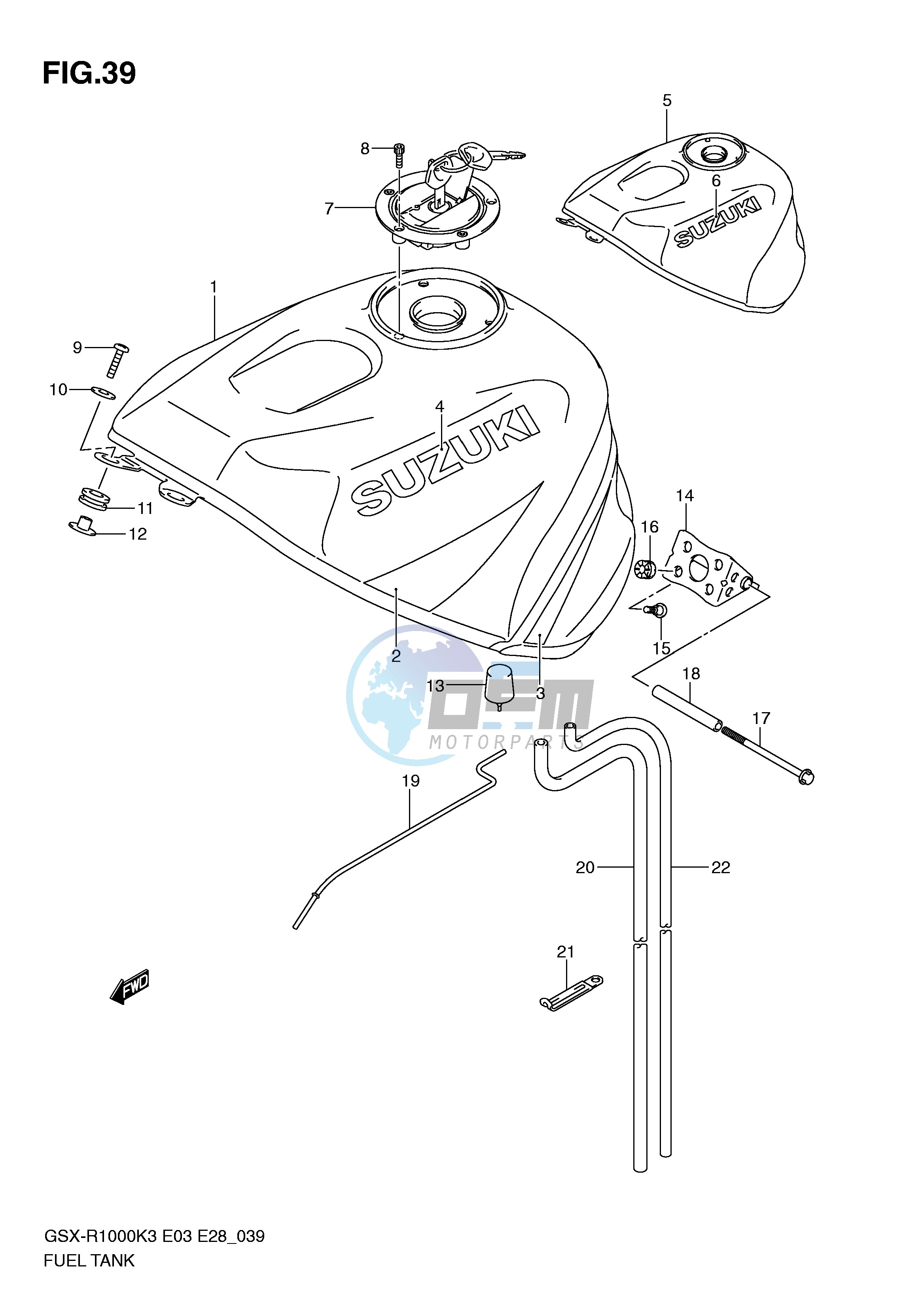 FUEL TANK (MODEL K3)