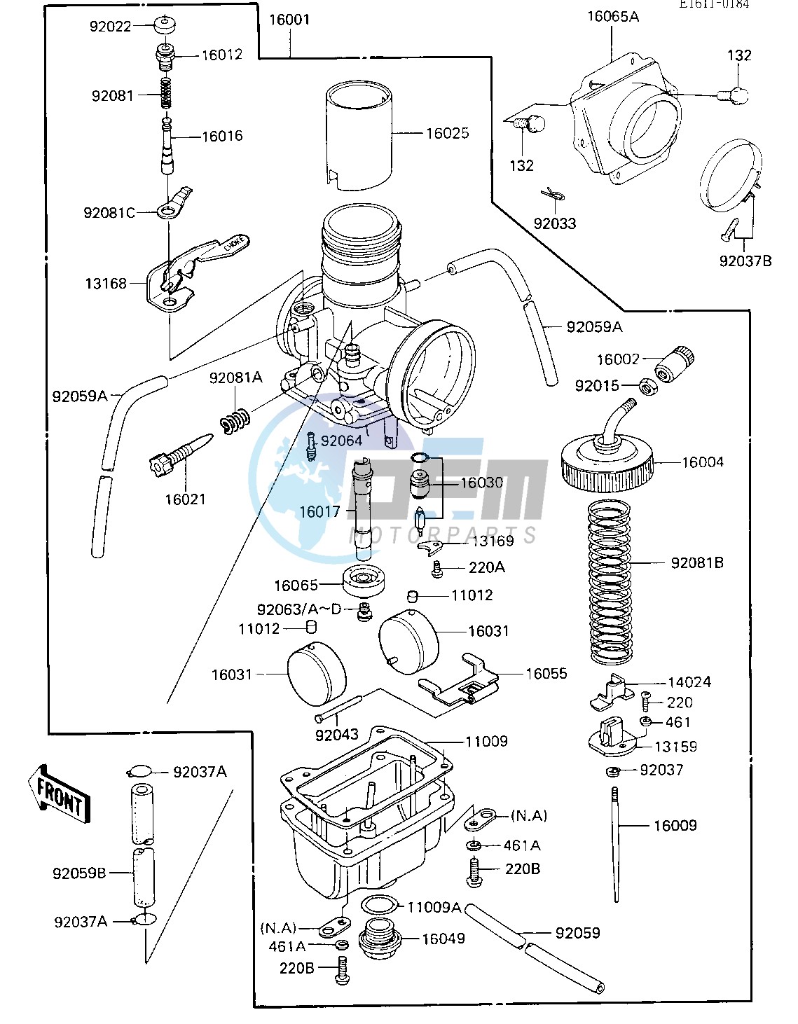 CARBURETOR -- 84 A1- -