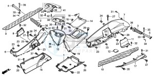 FES150 125 S-WING drawing FLOOR PANEL/CENTER COVER (FES1253-5)(FES1503-5)