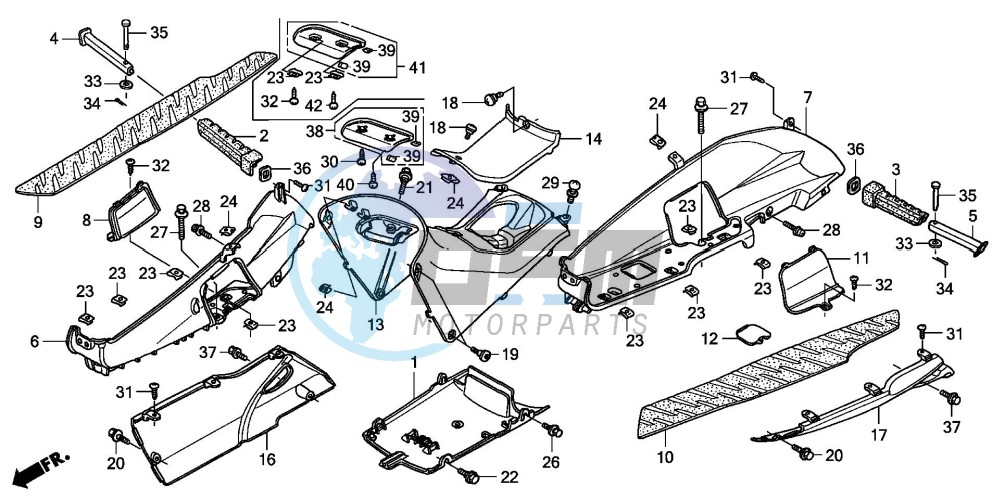 FLOOR PANEL/CENTER COVER (FES1253-5)(FES1503-5)