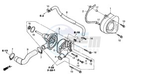 CBF600SA drawing WATER PUMP