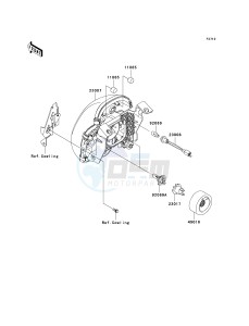 ER 650 A [ER-6N (AUSTRALIAN] (A6F-A8F) A8F drawing HEADLIGHT-- S- -