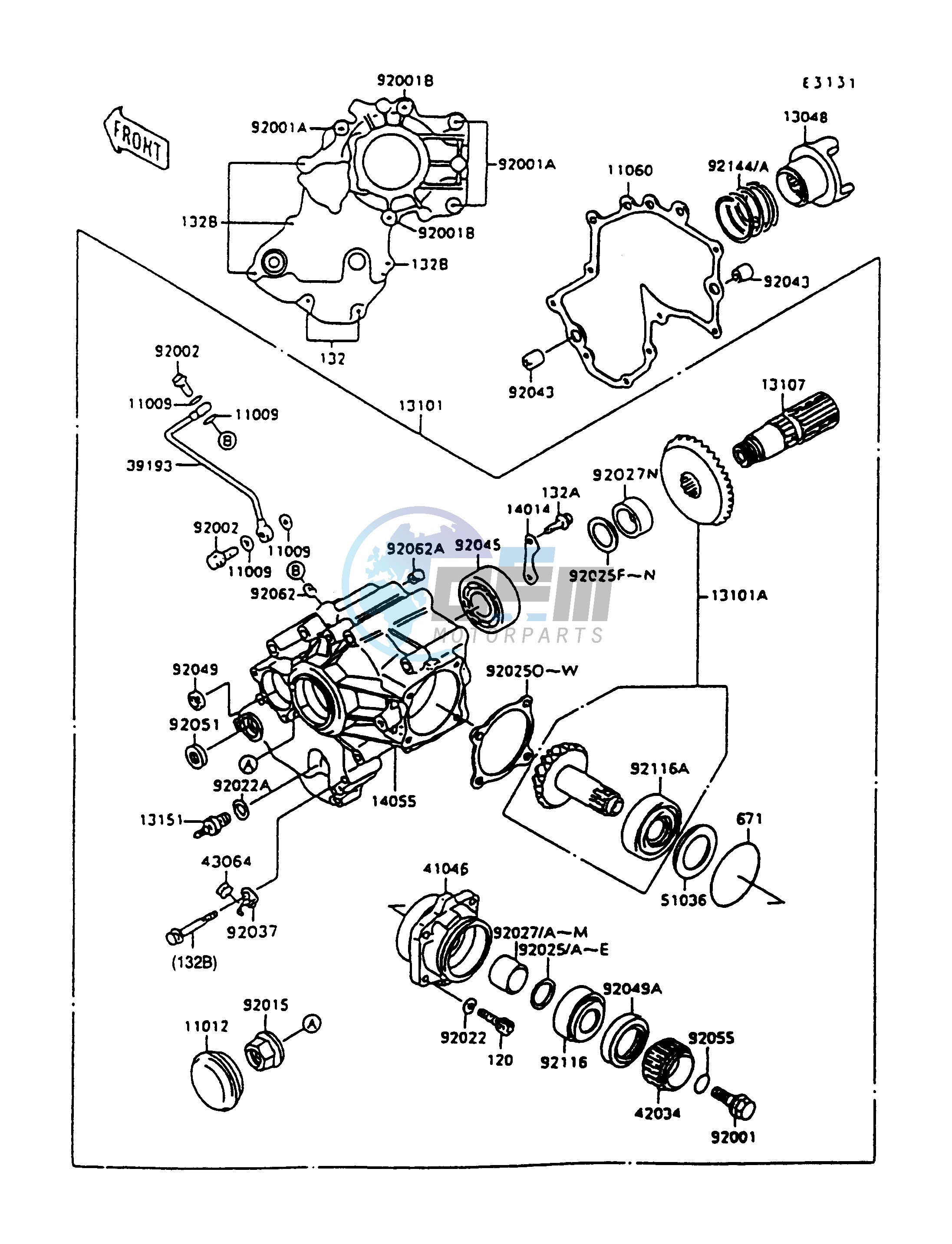 FRONT BEVEL GEAR