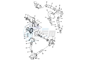 FZS FAZER 1000 drawing WATER PUMP