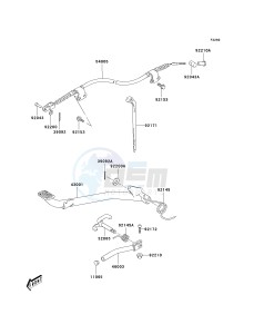 KSF 80 A [KFX80] (A6F) A6F drawing BRAKE PEDAL