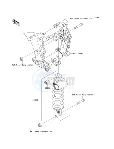 KRF 750 F [TERYX 750 4X4 NRA OUTDOORS] (F8F) C9FB drawing SHOCK ABSORBER-- S- -