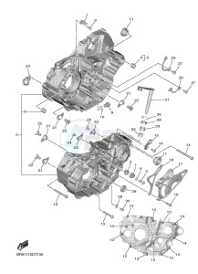 YZ450F (BR92) drawing CRANKCASE