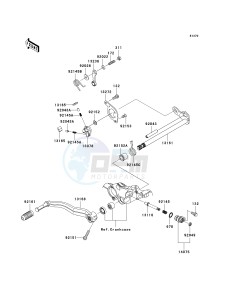 KSF 450 B [KFX450R MONSTER ENERGY] (B8F-B9FB) B8FA drawing GEAR CHANGE MECHANISM