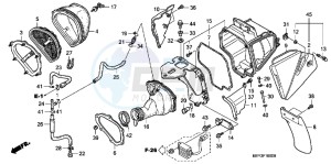 CRF450XB drawing AIR CLEANER