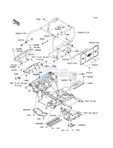 KAF 400 A [MULE 610 4X4] (A6F-AF) A7F drawing GUARDS_CAB FRAME