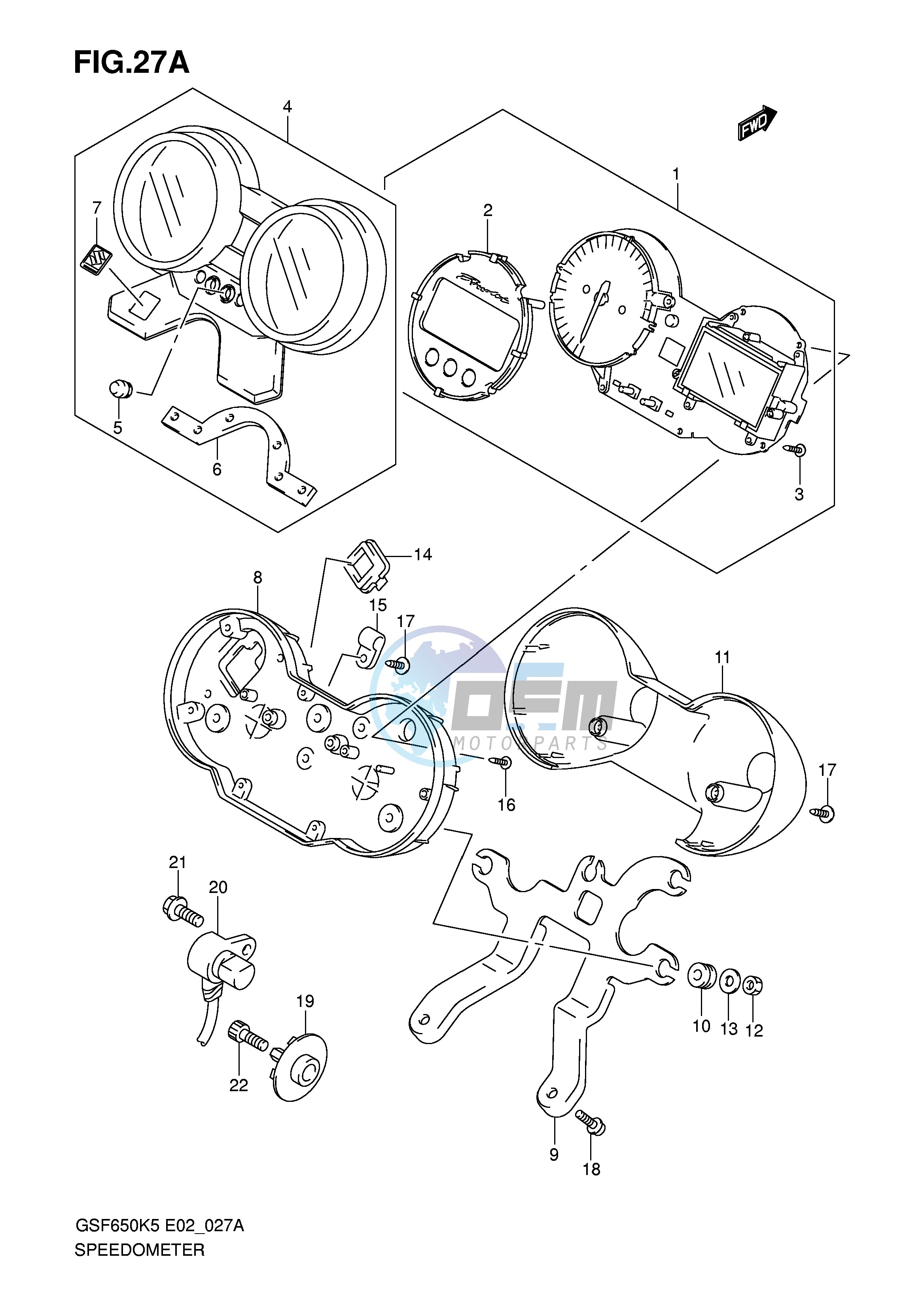 SPEEDOMETER (GSF650AK5 AK6 UAK5 UAK6)