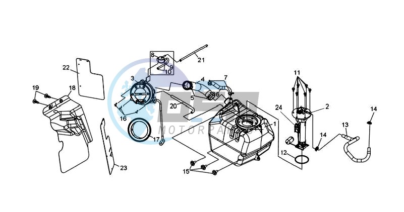 FUEL TANK - FUEL CUT