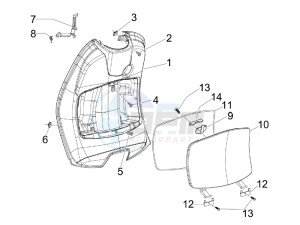 LXV 50 2T Navy drawing Front glovebox - Knee-guard panel