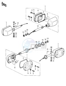 KZ 400 H (H1) drawing TURN SIGNALS