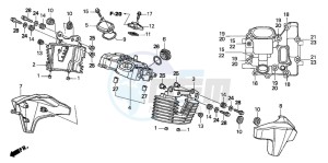 VTX1300S drawing REAR CYLINDER HEAD COVER