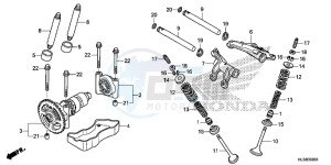 SXS700M2H Europe Direct - (ED) drawing CAMSHAFT/VALVE