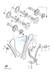 VMX17 VMAX17 1700 (2CEN) drawing CAMSHAFT & CHAIN