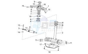 RSV 4 1000 4V drawing Steering