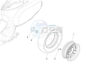 SXL 125 4T 3V drawing Rear wheel