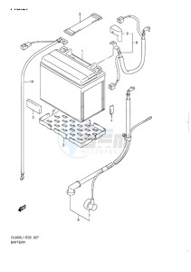 DL 650 V-STROM EU-UK drawing BATTERY