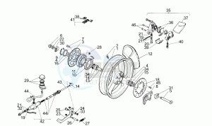 RS 125 drawing Rear Wheel