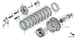 CBR1000S1 2ED - (2ED) drawing CLUTCH