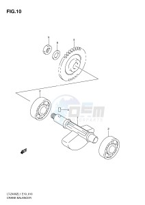 LT-Z400 (E19) drawing CRANK BALANCER