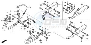 ST1300 drawing EXHAUST MUFFLER